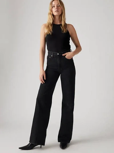Levi's Ribcage High Waist Wide Leg Jeans In Rosie Posie