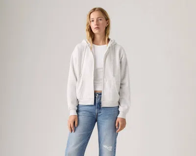 Levi's Everyday Zip Up Hoodie In Heather Grey