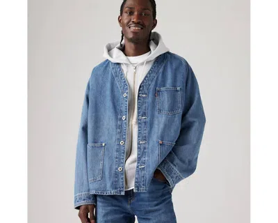 Levi's Union Engineer Coat In Blue
