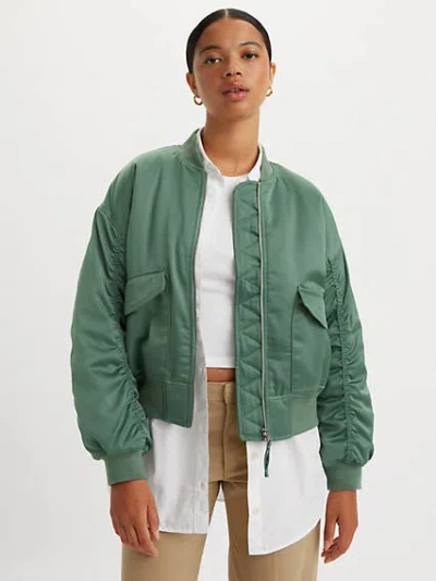 Levi's Flap-pocket Bomber Jacket In Dark Forest