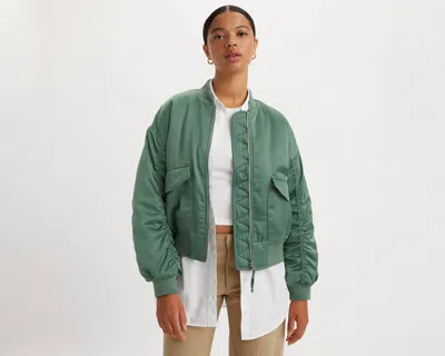 Levi's Flap-pocket Bomber Jacket In Dark Forest