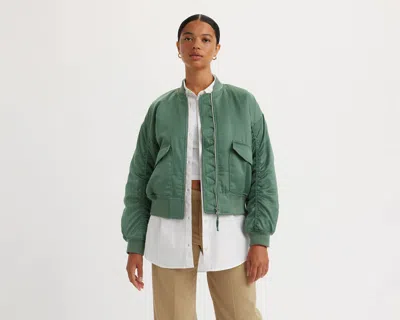Levi's Flap-pocket Bomber Jacket In Dark Forest