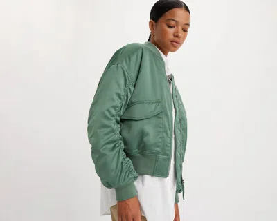 Levi's Flap-pocket Bomber Jacket In Dark Forest