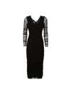 DOLCE & GABBANA Dolce & Gabbana Sheer Sheath Dress,F61T2TFLEAAN0000