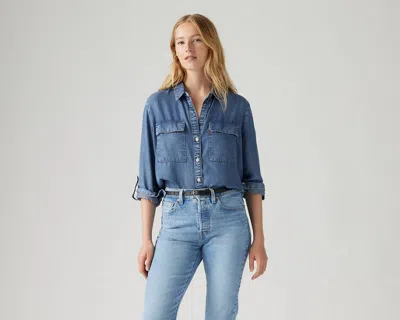 Levi's Doreen Utility Shirt In In Patches