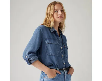 Levi's Doreen Utility Shirt In In Patches