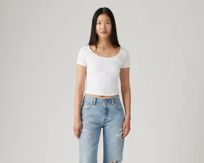 Levi's Mars Corset T-shirt In White