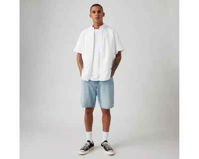 Levi's Blue 468 Stay Loose 9 Denim Shorts In Light Jog Shorts