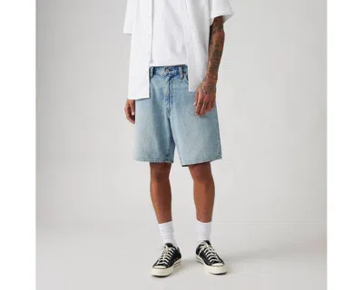 Levi's Blue 468 Stay Loose 9 Denim Shorts In Light Jog Shorts