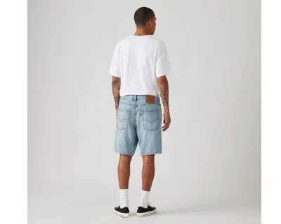 Levi's Blue 468 Stay Loose 9 Denim Shorts In Light Jog Shorts