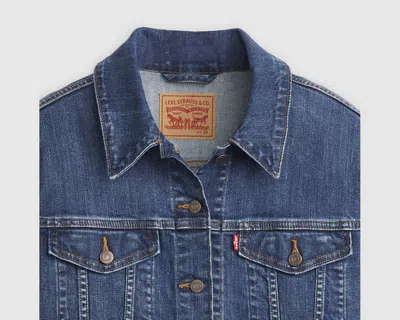Levi's Plus Size Button-down Original Denim Trucker Jacket In See Her Run