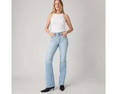 Levi's 726 High-rise Flare Flip Through Flare Jean In Light Wash