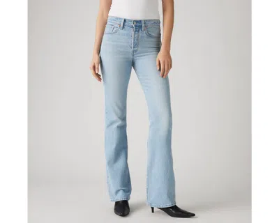 Levi's 726 High-rise Flare Flip Through Flare Jean In Light Wash