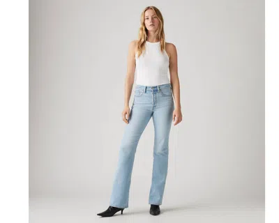 Levi's 726 High-rise Flare Flip Through Flare Jean In Light Wash