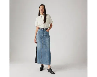 Levi's Icon Maxi Skirt In Blue