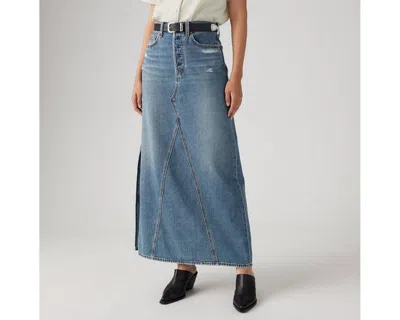 Levi's Icon Maxi Skirt In Blue