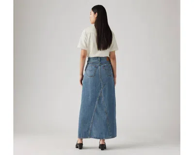 Levi's Icon Maxi Skirt In Blue