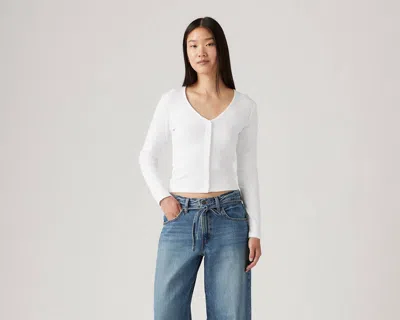 Levi's Muse Long Sleeve T-shirt In White