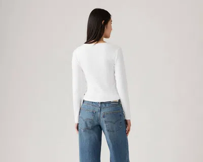 Levi's Muse Long Sleeve T-shirt In White