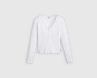 Levi's Muse Long Sleeve T-shirt In White