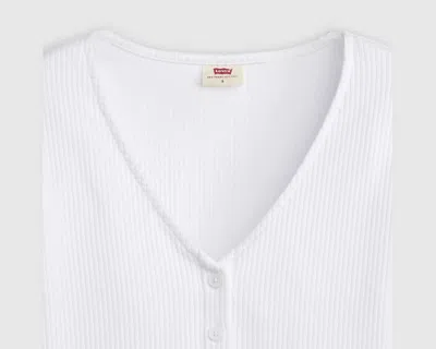 Levi's Muse Long Sleeve T-shirt In White