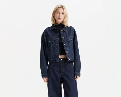 Levi's Chic Fur-lined Women's Jacket In Blue