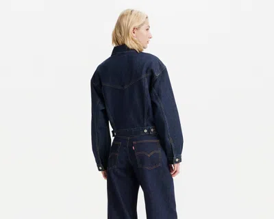 Levi's Chic Fur-lined Women's Jacket In Blue