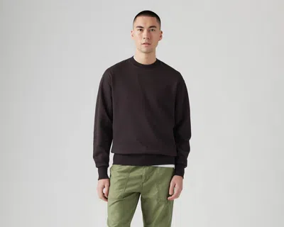Levi's Authentic Crewneck Sweatshirt In Black Agate