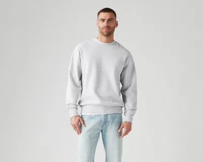 Levi's Authentic Crewneck Sweatshirt In Light Heather Grey