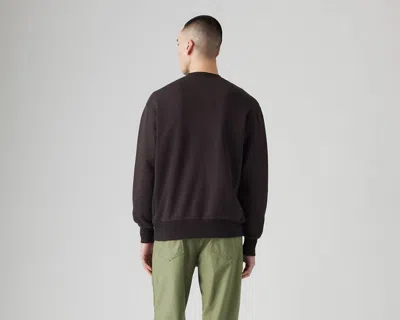 Levi's Authentic Crewneck Sweatshirt In Black Agate