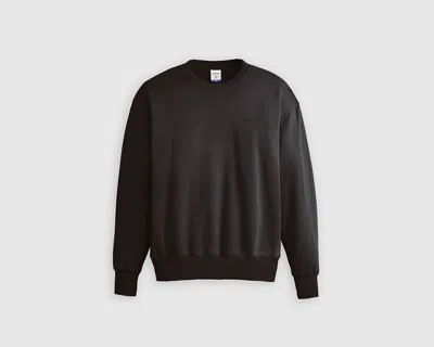Levi's Authentic Crewneck Sweatshirt In Black Agate