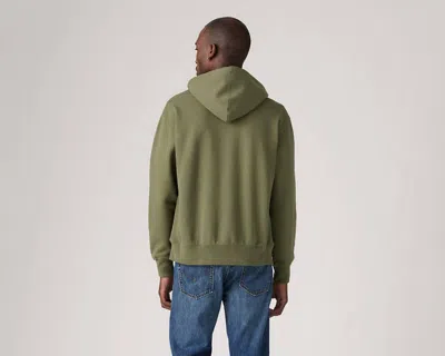 Levi's Authentic Full Zip Sweatshirt In Green