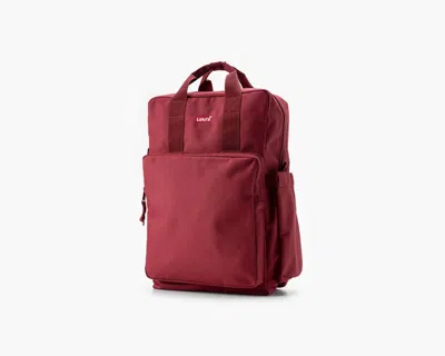 Levi's L-pack Large Backpack In Regular Red