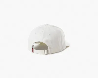 Levi's Housemark Flexfit Cap In Regular White