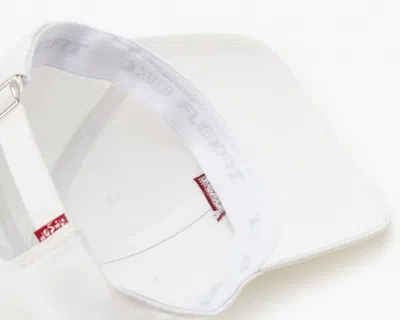 Levi's Housemark Flexfit Cap In Regular White