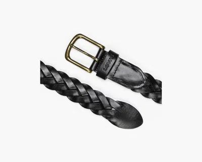 Levi's Leather Braid Belt In Black