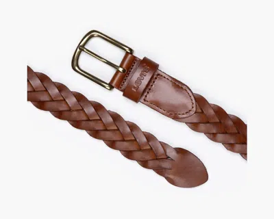 Levi's Leather Braid Belt In Brown