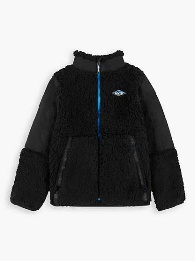 Levi's Sherpa Jacket Little Boys 4-7 4 In Black