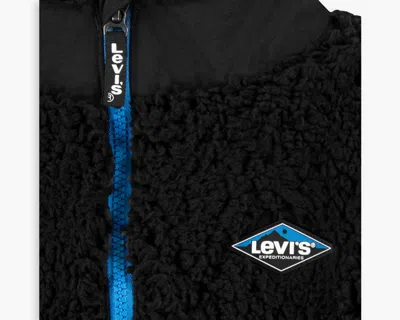 Levi's Sherpa Jacket Little Boys 4-7 4 In Black