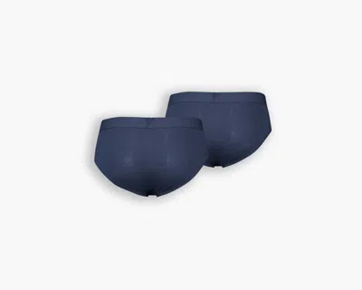 Levi's Solid Basic Briefs 2 Pack In Blue
