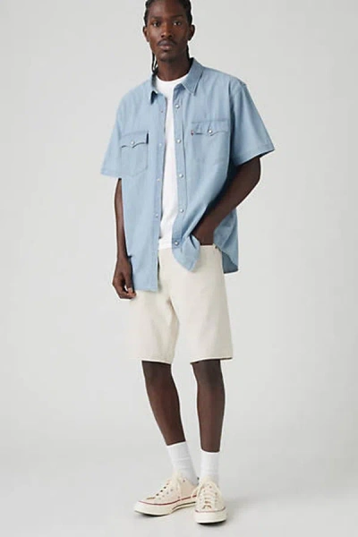 Levi's 468 Stay Loose 9" Linen+ Denim Men's Shorts 42x9 In White