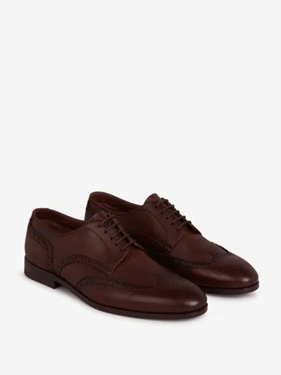 Henderson Baracco Brogue Derby Shoes In Brown