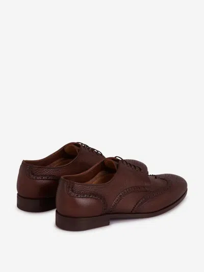 Henderson Baracco Brogue Derby Shoes In Brown