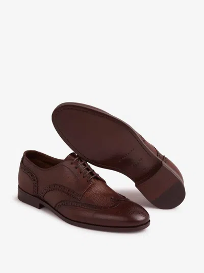 Henderson Baracco Brogue Derby Shoes In Brown