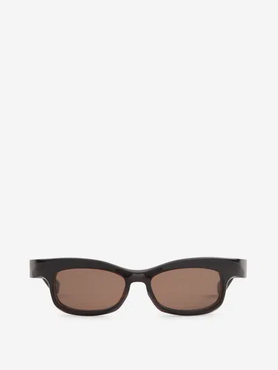 Factory900 Rectangular Sunglasses Fa-143 In Black