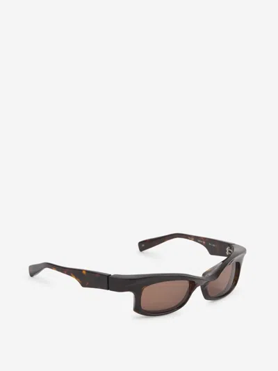 Factory900 Rectangular Sunglasses Fa-143 In Black
