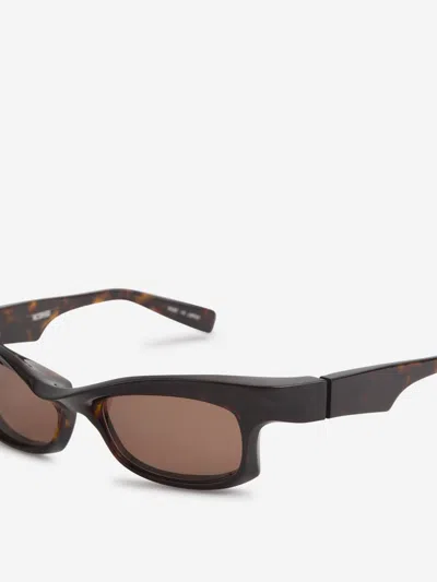 Factory900 Rectangular Sunglasses Fa-143 In Black