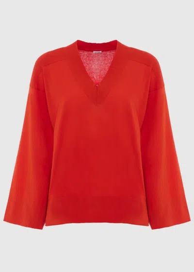 Malo Maglia Scollo V In Cotone Makò