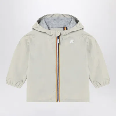 K-way Jack Beige Jacket In Waterproof Nylon In Beige