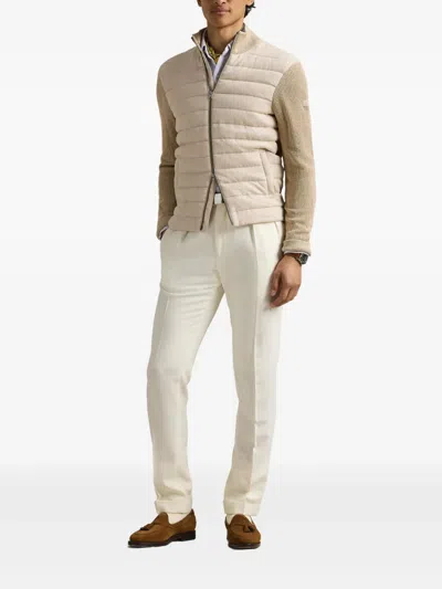 Polo Ralph Lauren Logo-patch Jacket In Neutrals